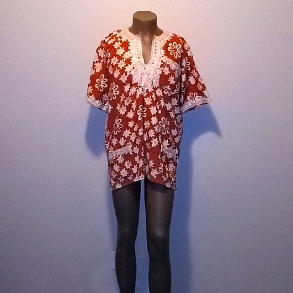 Handmade Womens 1pc multi color top